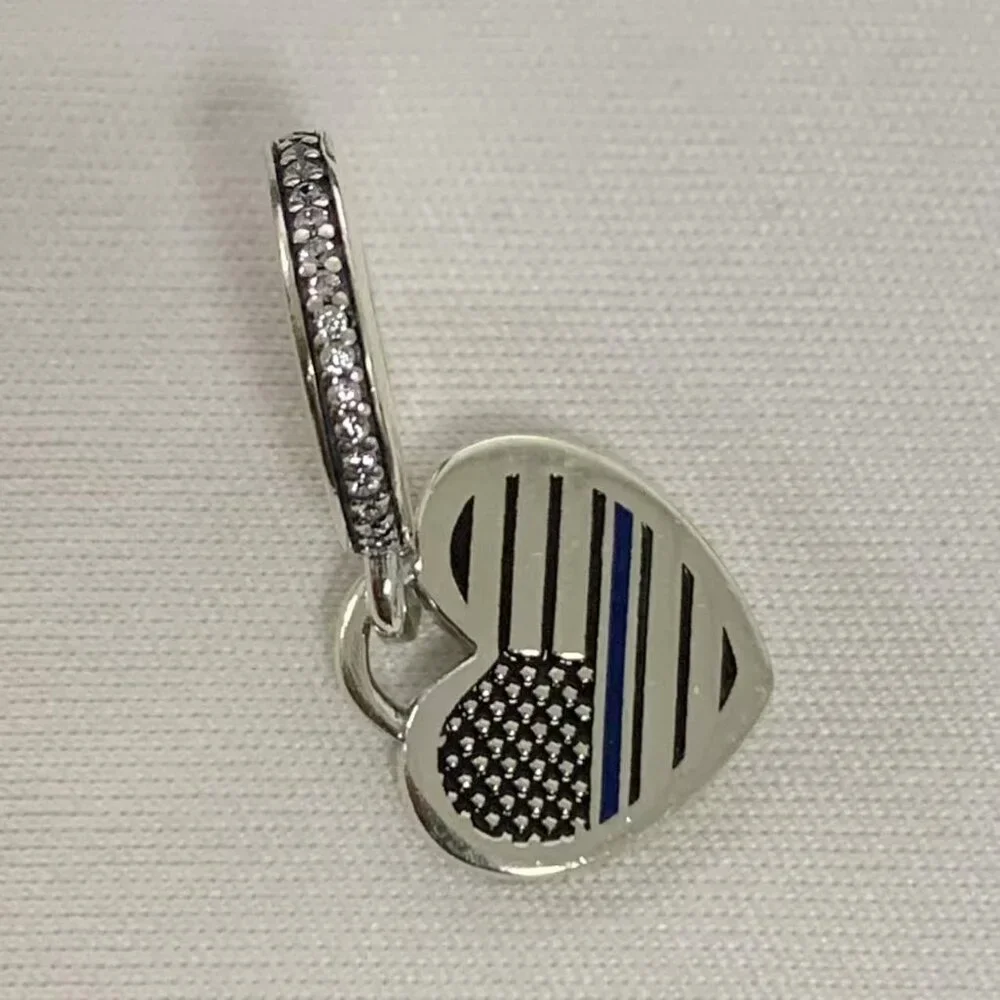 Pandora USA Flag 756 Exclusive Charm, S925 Silver Jewelry